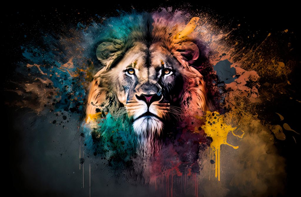 Lion Coloré