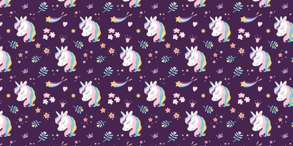 Licorne à la crinière colorée