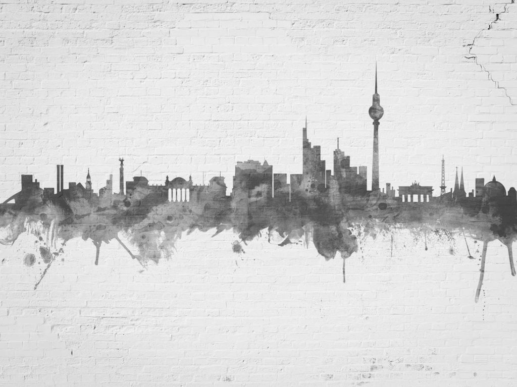 Aquarelle skyline, Berlin