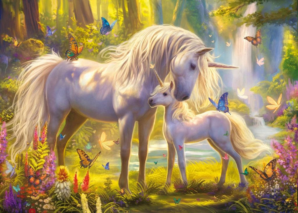 Unicorn And Foal